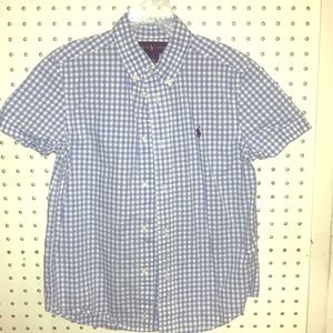 Boys polo shirt sleeve button up
